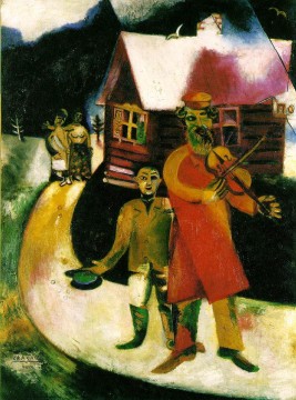 Marc Chagall œuvres - Le violoniste contemporain Marc Chagall